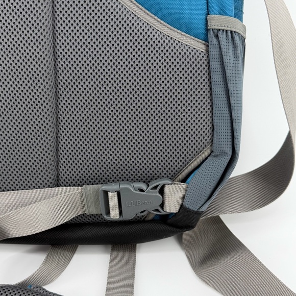 L.L. Bean Laptop Messenger Bag, Colorblock Turquoise/Blue/Grey - Picture 10 of 11